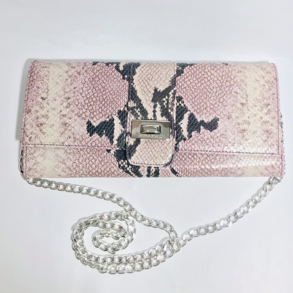 Marina Rinaldi Handbags - Marina Rinaldi Snakeskin Crossbody Clutch Bag
